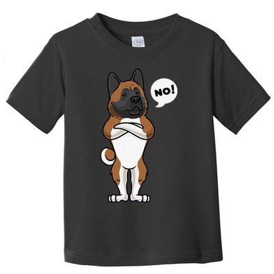 Stubborn American Akita Dog gift for mother's day Toddler T-Shirt