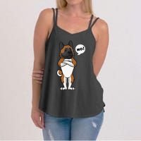 Stubborn American Akita Dog gift for mother's day Women's Strappy Tank