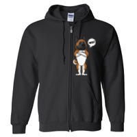 Stubborn American Akita Dog gift for mother's day Full Zip Hoodie