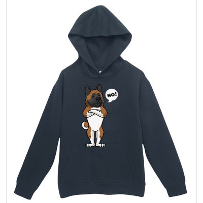 Stubborn American Akita Dog gift for mother's day Urban Pullover Hoodie