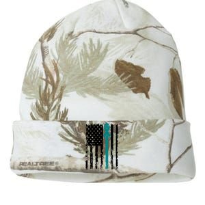 Sexual Assault Awareness Teal Ribbon American Flag Meaningful Gift Kati Licensed 12" Camo Beanie