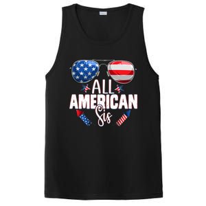 Sunglasses All American Sis 4th Of July Daughter Gift PosiCharge Competitor Tank