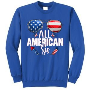 Sunglasses All American Sis 4th Of July Daughter Gift Sweatshirt