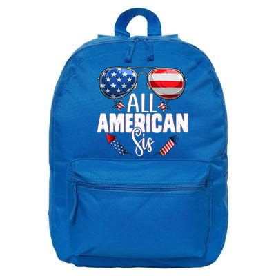 Sunglasses All American Sis 4th Of July Daughter Gift 16 in Basic Backpack