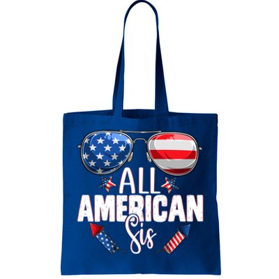 Sunglasses All American Sis 4th Of July Daughter Gift Tote Bag