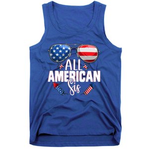 Sunglasses All American Sis 4th Of July Daughter Gift Tank Top