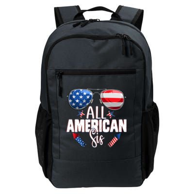 Sunglasses All American Sis 4th Of July Daughter Gift Daily Commute Backpack