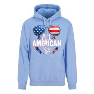 Sunglasses All American Sis 4th Of July Daughter Gift Unisex Surf Hoodie