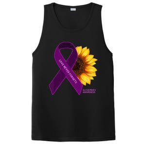 Sunflower Alzheimers Awareness PosiCharge Competitor Tank