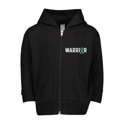 Sexual Assault Awareness Teal Ribbon Warrior Meaningful Gift Toddler Zip Fleece Hoodie