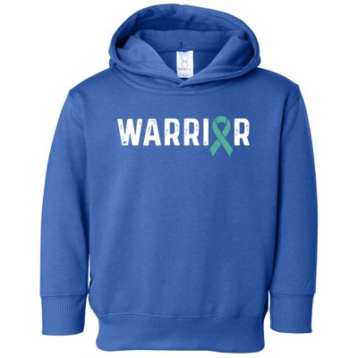 Sexual Assault Awareness Teal Ribbon Warrior Meaningful Gift Toddler Hoodie