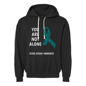 Sexual Assault Awareness Harasst Meaningful Gift Garment-Dyed Fleece Hoodie