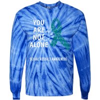 Sexual Assault Awareness Harasst Meaningful Gift Tie-Dye Long Sleeve Shirt