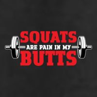 Squats Are A Pain In My Butt Bodybuilding Leg Day Fitness Funny Gift 7 Panel Mesh Trucker Snapback Hat