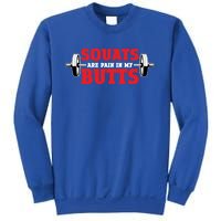 Squats Are A Pain In My Butt Bodybuilding Leg Day Fitness Funny Gift Sweatshirt