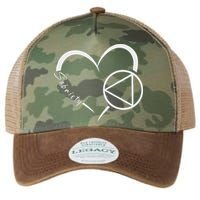 Sober Alcoholic Abstinence Aa Support Sobriety Heart Love Legacy Tie Dye Trucker Hat