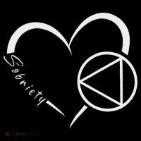Sober Alcoholic Abstinence Aa Support Sobriety Heart Love City Backpack