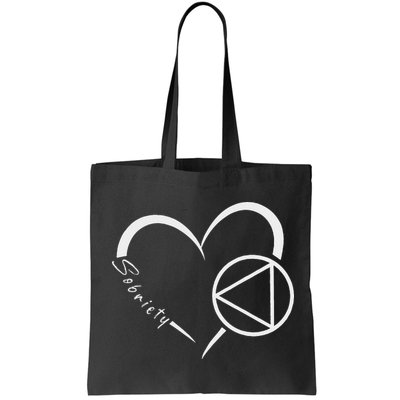 Sober Alcoholic Abstinence Aa Support Sobriety Heart Love Bag