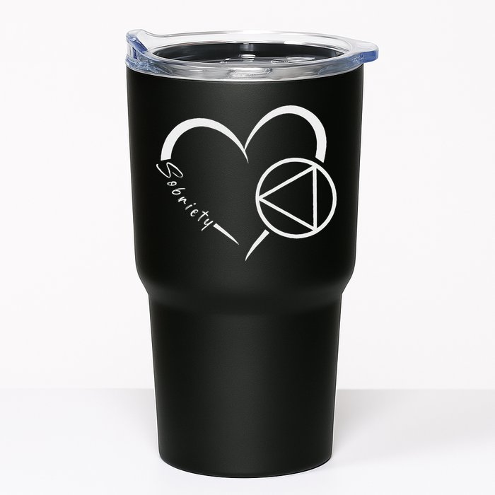 Sober Alcoholic Abstinence Aa Support Sobriety Heart Love Tumbler