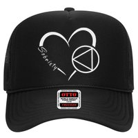 Sober Alcoholic Abstinence Aa Support Sobriety Heart Love Hat