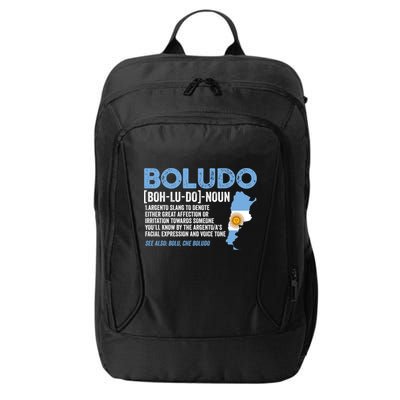 Sarcastic Argentinian Argentina Funny Boludo Definition Meaningful Gift City Backpack