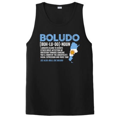 Sarcastic Argentinian Argentina Funny Boludo Definition Meaningful Gift PosiCharge Competitor Tank