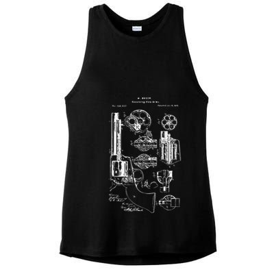 Single Action Army Revolver 45 Peacemaker Ladies PosiCharge Tri-Blend Wicking Tank