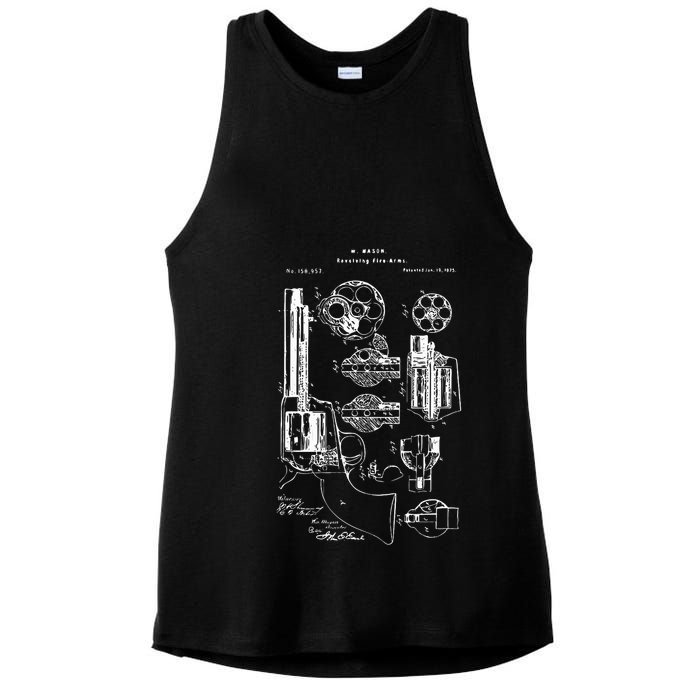 Single Action Army Revolver 45 Peacemaker Ladies PosiCharge Tri-Blend Wicking Tank
