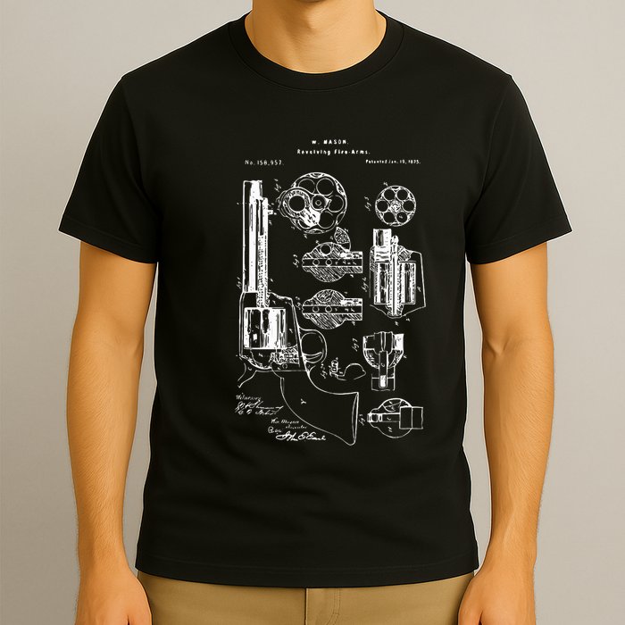 Single Action Army Revolver 45 Peacemaker T-Shirt