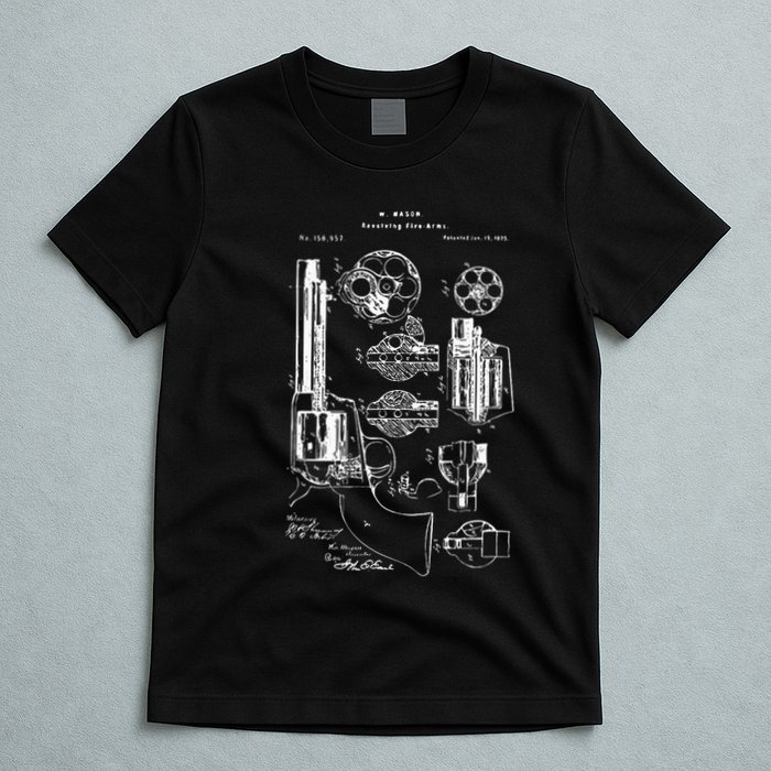 Single Action Army Revolver 45 Peacemaker T-Shirt