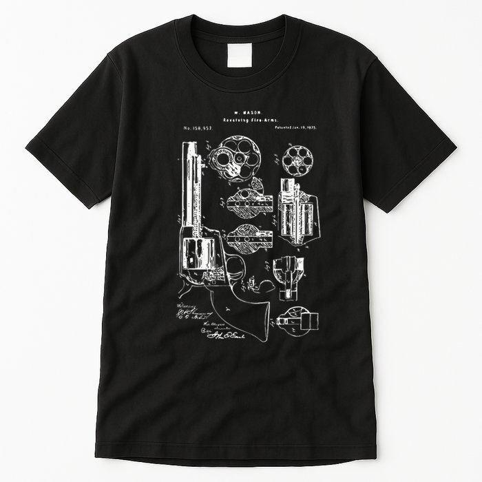 Single Action Army Revolver 45 Peacemaker Tall T-Shirt