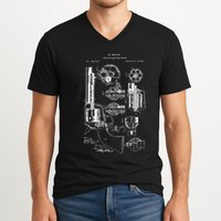 Single Action Army Revolver 45 Peacemaker V-Neck T-Shirt