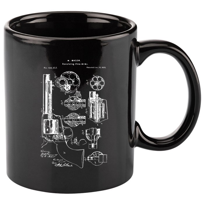 Single Action Army Revolver 45 Peacemaker 11oz C Handle Ceramic Mug
