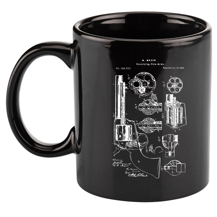 Single Action Army Revolver 45 Peacemaker 11oz C Handle Ceramic Mug