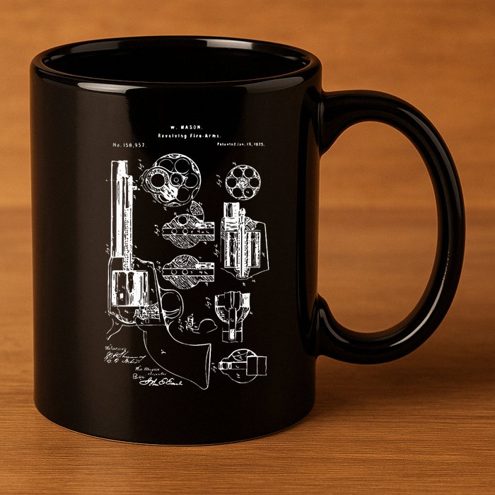 Single Action Army Revolver 45 Peacemaker 11oz C Handle Ceramic Mug