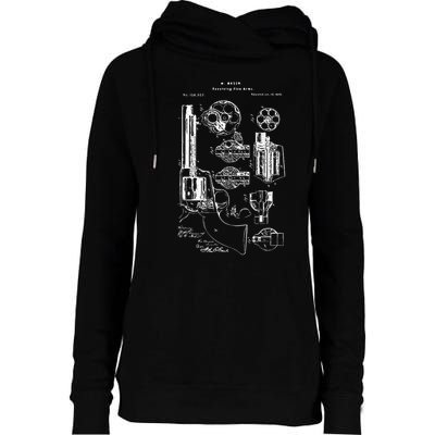 Single Action Army Revolver 45 Peacemaker Womens Funnel Neck Pullover Hood
