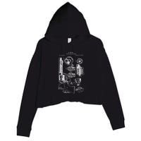 Single Action Army Revolver 45 Peacemaker Crop Fleece Hoodie