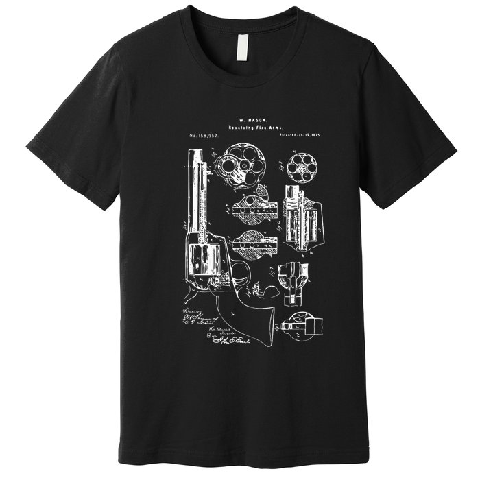Single Action Army Revolver 45 Peacemaker Premium T-Shirt