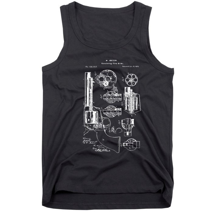 Single Action Army Revolver 45 Peacemaker Tank Top