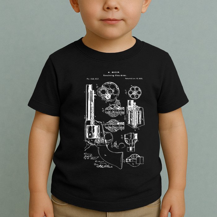 Single Action Army Revolver 45 Peacemaker Toddler T-Shirt