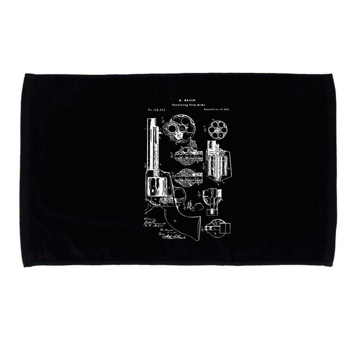 Single Action Army Revolver 45 Peacemaker Microfiber Hand Towel
