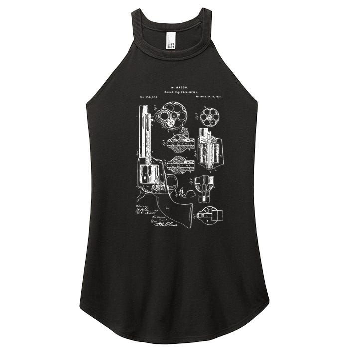 Single Action Army Revolver 45 Peacemaker Women's Perfect Tri Rocker Tank