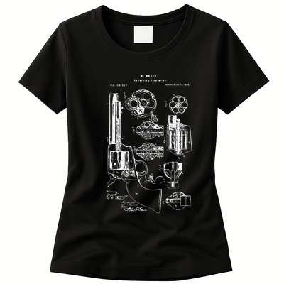 Single Action Army Revolver 45 Peacemaker Womens T-Shirt