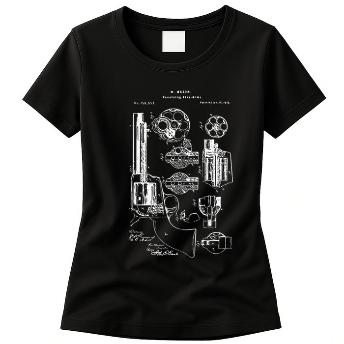 Single Action Army Revolver 45 Peacemaker Womens T-Shirt