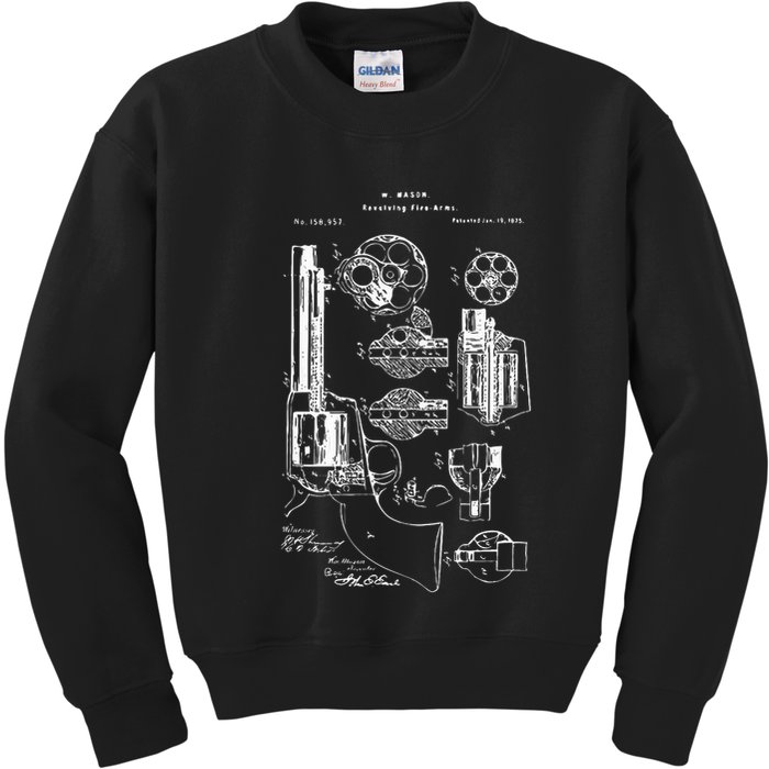 Single Action Army Revolver 45 Peacemaker Kids Sweatshirt