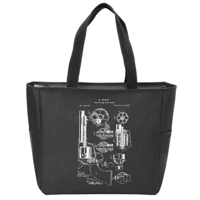 Single Action Army Revolver 45 Peacemaker Zip Tote Bag