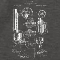Single Action Army Revolver 45 Peacemaker Vector Backpack