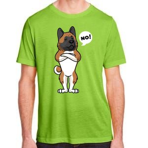 Stubborn American Akita Dog Adult ChromaSoft Performance T-Shirt