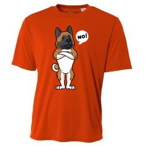 Stubborn American Akita Dog Cooling Performance Crew T-Shirt