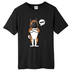 Stubborn American Akita Dog Tall Fusion ChromaSoft Performance T-Shirt